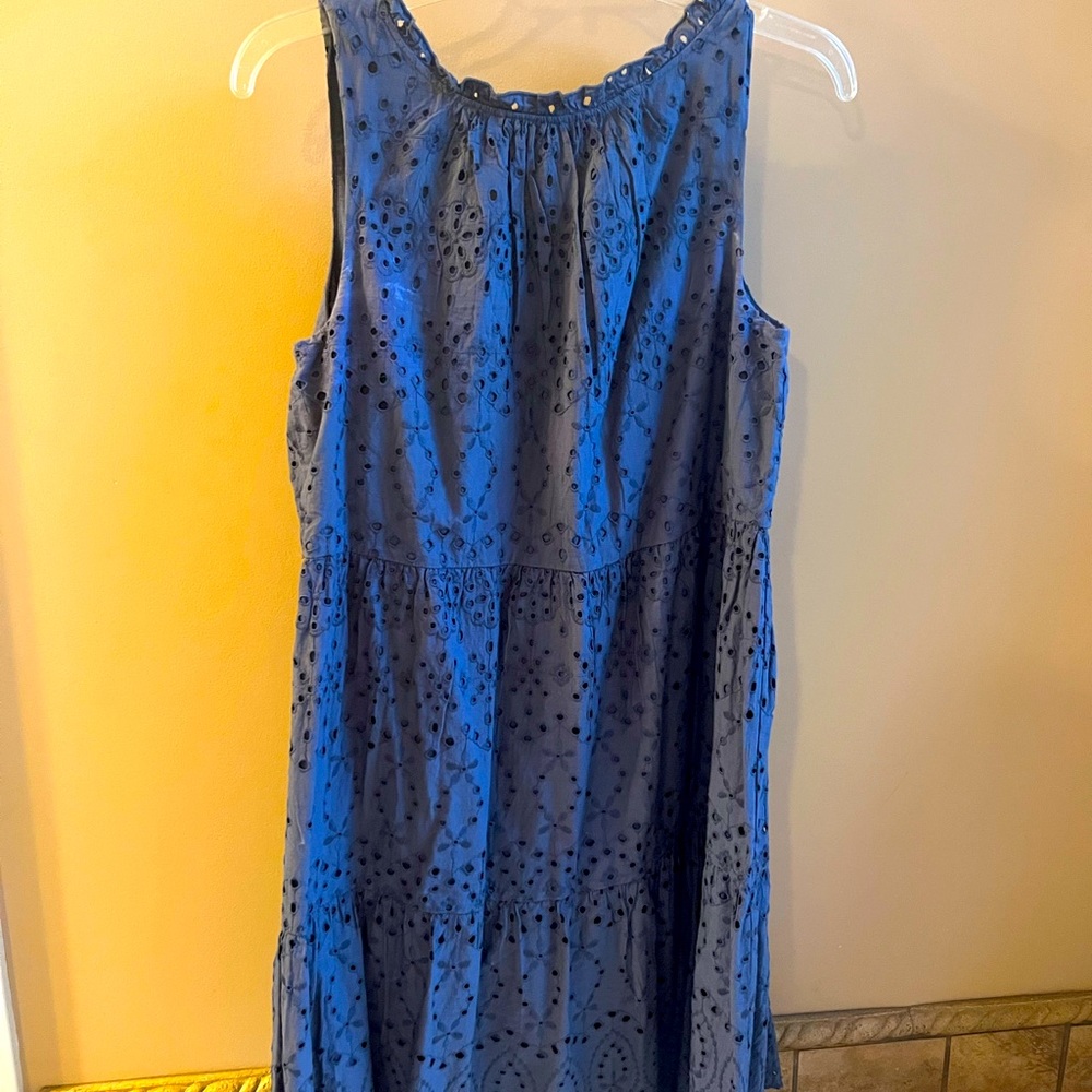 Super cute blue eyelet dress